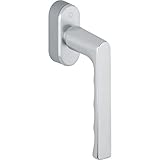 Hoppe 11696370, silber eloxiert Fenstergriff HAMBURG-Secu Forte, 90°, VK 32-42