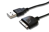 vhbw USB Datenkabel Hotsync mit Ladefunktion kompatibel mit Sandisk Sansa C140, C150, C200, C240, C250, E200, E250, E260, E270, E280, Fuze, View.