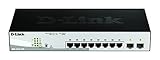 D-Link DGS-1210-10P/E 10-Port Gigabit Smart+ Switch (10 Port, 2x SFP, 20 Gbps Switching Capacity, 65W PoE Kapazität) - Nur EU-Netzkabel