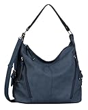 TOM TAILOR Caia Damen Hobo Bag Schultertasche Mittelgroß Blau