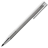 Lamy logo brushed Druckbleistift – zeitloser Minenbleistift mit hoher Funktionalität & Gehäuse aus robustem Edelstahl – Bleistift mit Feinstrichmine M 40 in Strichbreite 0,7 mm