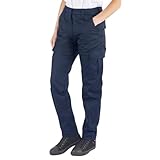 Lee Cooper LCLPNT241 Damen Pflegeleichte Multi-Pocket-Hose Classic Cargo Safety Arbeitshose, Marineblau, 40 EU - 30L