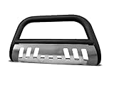 Armordillo USA 7142961 Frontschutzbügel, 7,6 cm, Mattschwarz mit Aluminium-Kippplatte, passend für 2004–2022 Ford F150/2003–2017 Expedition