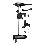 45lbs Prop E-Motor Elektromotor für Angelboot Schlauchboot Boot Bootsmotor für Wasserfahrzeugen wie Kajaks Kanus Beiboote und Schlauchboote