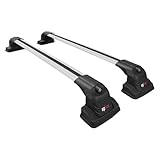 Apline Kompatibel mit Volkswagen Multivan (T5) 2003-2015 ACE-3 Relingträger Dachträger Auto Gepäckträger Grau Aluminium 2 Stangen