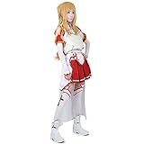 Miccostumes Damen Asuna Yuuki kostüm mit DREI-di Nelle Brust Weiß und Rot Medium