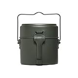 Mil-Tec Bundeswehr Essgeschirr Set • BW Aluminium Kochgeschirr nach TL • 1,5 L Kessel mit Henkel • Outdoor Kochset • Platzsparend, rostfrei & leicht