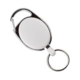 10 Stück Skipasshalter weiss mit Schlüsselring, Ausweishalter, Ausweisjojo, Skipassjojo, Yoyo