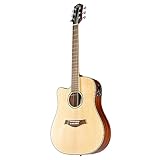 Red Hill DCE-S NT, Linkshänder Westerngitarre, Dreadnought mit Cutaway, Massive Fichtendecke, Mahagoni Boden und Zargen, 20 Bünde, Tonabnehmer, Stimmgerät, Natur Finish