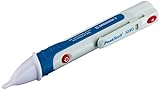 Peak Tech P 1030 – Kontaktloser AC Spannungsprüfer mit LED Lampe, 50 – 1000 V AC Betriebsbereich, Berührungsloser Spannungstester, Prüfgerät, Stift Handmultimeter, Akustisches Signal - 157 x 26 mm