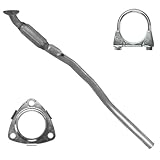 Polmo Schalldämpferset Auspuff Kollektorrohr für Opel Zafira 2 II B 2006-2010 1.6 1.8