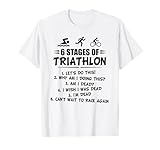 Triathlon Lustiges - 6 Etappen von Triathlon T-Shirt
