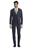 Steffen Klein Herren Business Anzug 3-teilig Dreiteiler mit Weste