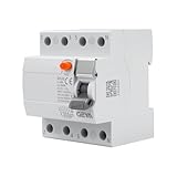 DEWIN FI Schutzschalter 40A 30mA 4 Polig, GYL10 FI-Schutzschalter RCCB Fehlerstromschutzschalter FI Schalter 4P 40A AC 400V