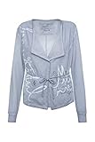 SOCCX Damen Sweatblazer mit Puff Print