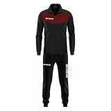 GIVOVA Visa Trainingsanzug Triacetat, Schwarz/Granat, Größe 5XL