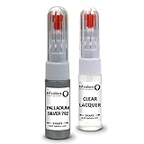 SD COLORS Lackstift Reparaturset für Mercedes 792, 20 ML, Farbcode 792 Palladiumsilber (Lack + Lack)