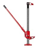 Wiltec 48‘‘ Wagenheber bis 3000 kg und max. 105 cm Hubhöhe, Offroad Farm Jack, Stockwinde für Geländewagen, SUV und ATV, Allzweckheber aus Stahl