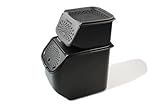 Tupperware Kartoffel-Lager 8,3 L schwarz + Knoblauch-Lager 2,3 L schwarz