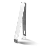 Räucherzubehör Räucherzange Kohlezange 16,4cm Lang Edelstahl Zange zum Räuchern von Räucherkohle Rostfrei stabile Shisha Grill Zange Küchenzange für Hochzeit Bar Party Büfett Grill Picknick