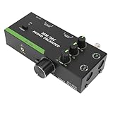 Fafeicy Professioneller MM MC Phono Preamp mit Einstellbarem EQ 5 Pin XLR -Eingangsausgang für Platten -Player -Stereo -Phonographen -Vorverstärker Vorverstärker (EU-Stecker)