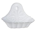 IB Laursen Seifenschale Emaille zum Aufhängen an der Wand - B16xH16xT8,5 cm - Vintage Seifenablage für Bad, Küche & Garten - Landhaus Nostalgie Look