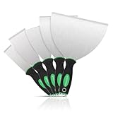 WERXZEUX Profi Spachtel Set - Maler Spachtel Werkzeug 5 teilig - Spachtel aus rostfreiem Edelstahl - robust und flexibel zum Tapeten enternen und Spachteln