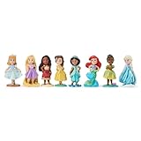 Disney Store Official - Disney Prinzessinnen - Once Upon a Story Kollektion - Figurenset - 8 Puppen - Mit Cinderella, Rapunzel, Vaiana, Belle, Jasmin, Arielle, Tiana und ELSA - Ab 3 Jahren