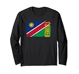 Tsumeb Namibia Flagge Shirt für Namibier Herren Damen Kinder Langarmshirt