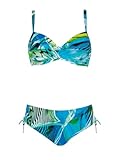 Sunflair Bikini Multicolor Zweiteiler Set mit Bügel verstellbare Träger breiter Slip