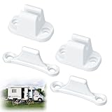 Joynine Türschloss für Wohnmobil und Wohnwagen | Kompatible 35-mm- und 48-mm-Montagelöcher | Camping-Autozubehör | Weißes Schloss für Fach | Erhöhte Sicherheit für Wohnmobile