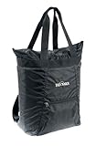Tatonka Rucksacktasche Market Bag 22l - Leichte Einkaufstasche/Shopper mit verstaubaren Rucksackträgern und Reißverschluss - als Tasche oder Rucksack verwendbar - 22 Liter (schwarz)