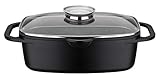 GSW 410182 Universalbräter Gourmet Granit 33x21cm, Aluminium, Glas, schwarz