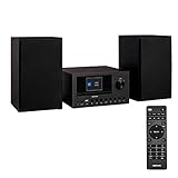 MEDION P85003 Micro Audio System Kompaktanlage (Internetradio, DAB+, PLL UKW Radio, Bluetooth, USB Anschluss, AUX, 2x150 W)