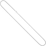 Jobo Damen Weißgoldkette Schlangen-Kette aus 14 Karat 585 Weißgold 1,4 mm 45 cm