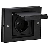 Gira TX 44 Steckdose und Abdeckrahmen - anthrazit