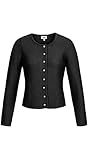 Nübler - Trachtenjacke Damen - Strickjacke Damen im Landhausstil, taillierter Schnitt mit Knöpfen - Moderne bayrische Tracht, ANNI Anthrazit Gr. 46
