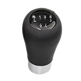 Amazleer 5-Gang Schaltknauf für B-M-W, Schwarzer Handball, Universal Knauf Kompatibel mit E30, E36, E46, E34, E39, 25117896031