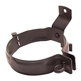 ZAMBELLI Rohrschelle Fallrohrschelle für Holzmontage Braun DN 100 Rohrhalterung mit hohem Korrosionsschutz, einfache Montage mit Holz Schrauben