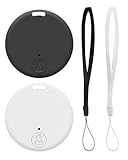 GPS-Tracker 2 Stück Smart Air Tracker Tag kompatibel mit iOS und Android, Schlüsselanhänger GPS Android für Koffer/Katzen/Tasche/Kinder/Hunde, tragbarer Tracker mit akustischem Alarm