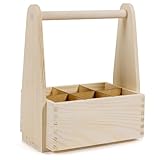 Holzfee Bierträger Flaschenträger Flaschenkiste Bierkiste 6-Pack Holzkiste | FLK Box 6
