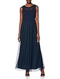 Vila Damen Vilynnea Maxi Dress - Noos Partykleid, Blau (Total Eclipse), 42 EU