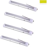papasbox 4x LED Innenbeleuchtung 72 LED Auto Innenraumbeleuchtung 12V-80V 4.5 W LED Leiste Einbauleuchte Innenleuchte Unterbauleuchte Interior Leuchtstofflampe für Camping Wohnmobil Lieferwagen Boot