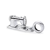 Personalisierte Mode Designer Näherin Nähmaschine Baumeln Perl charm für Frauen Teenager oxidiert .925 Sterling Silber passt europäisches Armband