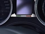 Interieur Stahlabdeckung für Alfa_Romeo 159 & BRERA & SPIDER (939) - 1 Stück Italienisches Flaggenemblem Dekor