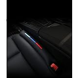 Kunstleder Autositz-Lückenfüller, Abstandshalter, Universal Sitzlückenfüller Stopfen für PKW, SUV, LKW (2 Pcs Lückenfüller für Autositze und 1Pcs Autoschlüsselkette)