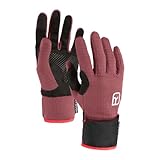 ORTOVOX Fleece Grid Cover Glove W - Leichter, Warmer Fleece-Handschuh mit winddichtem Überzug für Skitouren - VIOLETT - Damen - XS
