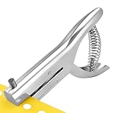 6 mm Silber Einzelloch Metall Lochzange - Hochleistungslocher für Papier, Karten und PVC, mit Stanzkapazität für bis zu 20 Blätter, Zinklegierung