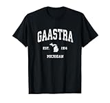 Gaastra Michigan MI Athletisches Sportdesign im Vintage-Stil T-Shirt