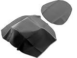 Sitzbezug + Beifahrer Sitzbankbezug (Set!/Schwarz) Aprilia SR 50 (alle Bj. 1997-2005, z.B. Sport, Di-Tech, Street, Racing, Funmaster, Stealth, www, Replica)